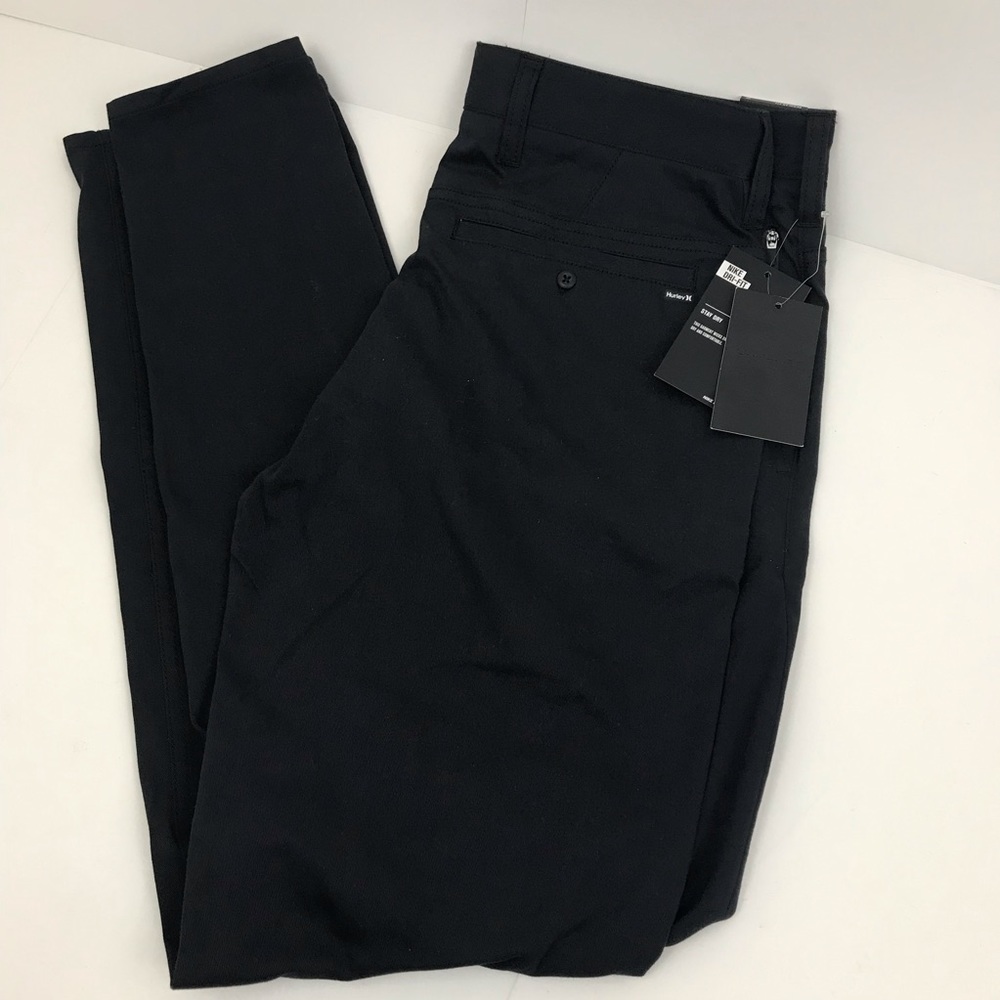 New Hurley Men’s Black Dri-Fit Worker Pants